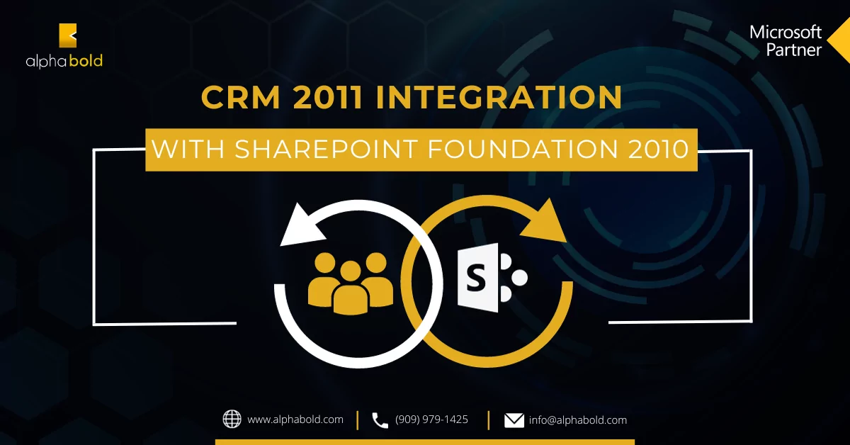 CRM 2011 integration with Sharepoint Foundation 2010