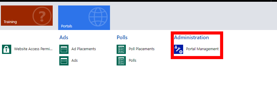 Portal Management Administration CRM Portal