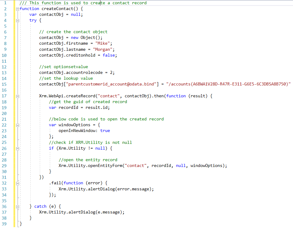 Dynamics 365 v9.0: Xrm.WebApi – CRUD Operations - Top Microsoft ...