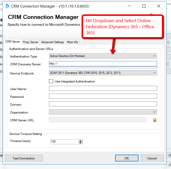 online federation dynamics 365