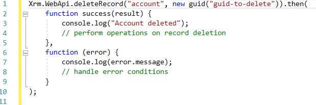 delete record from CRM