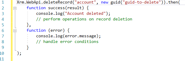 this image shows delete record from CRM