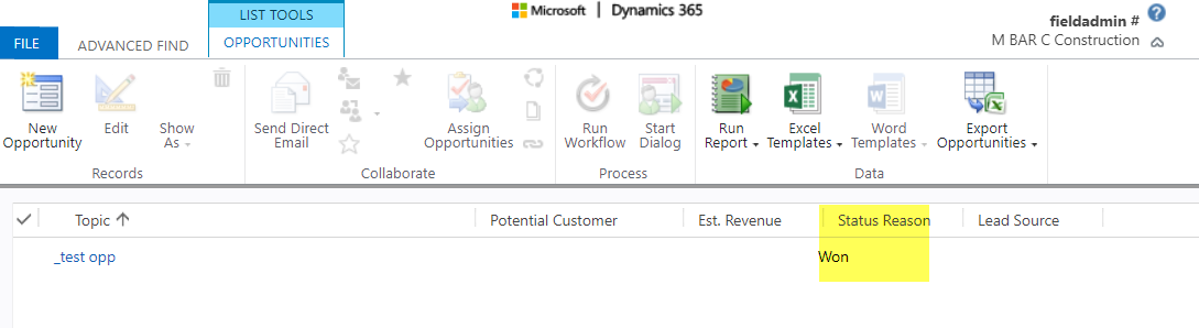 advanced find in crm