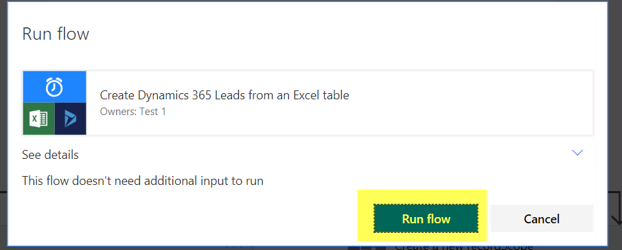 dynamics 365 leads excel table