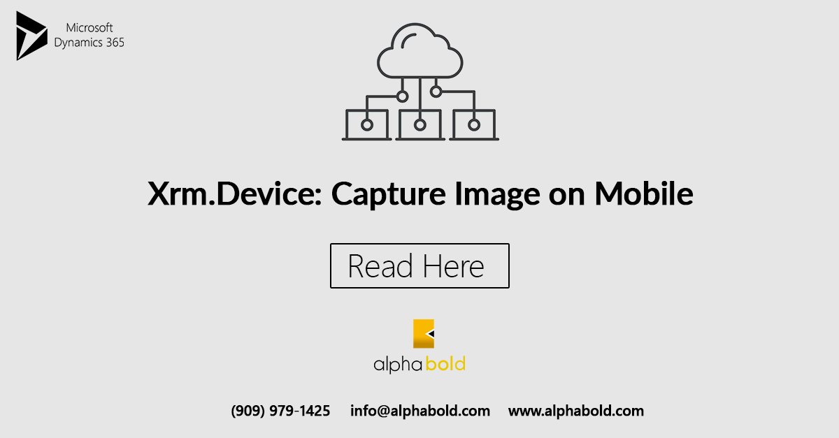 Xrm.Device Capture Image on Mobile