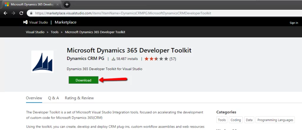This image shows Dynamics 365 Toolkit