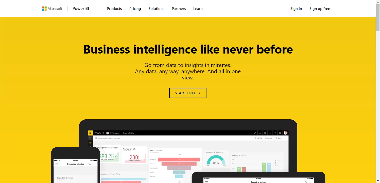 PowerBI website