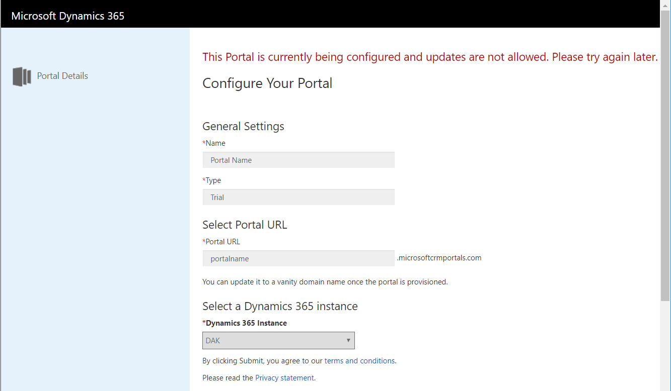 configure your portal