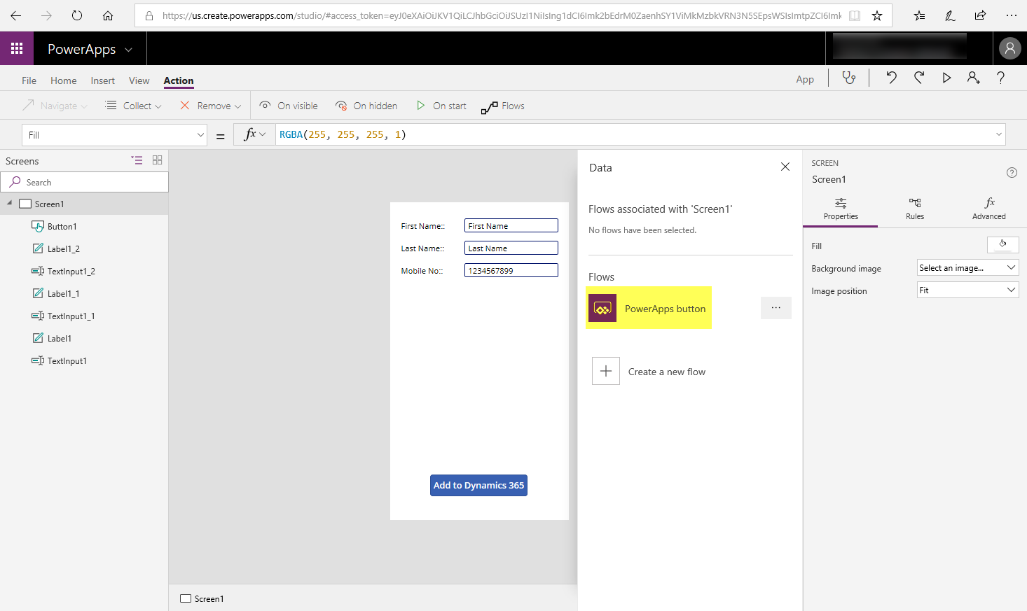 Data conectivity with Dynamics 365 org 