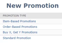 promotion types