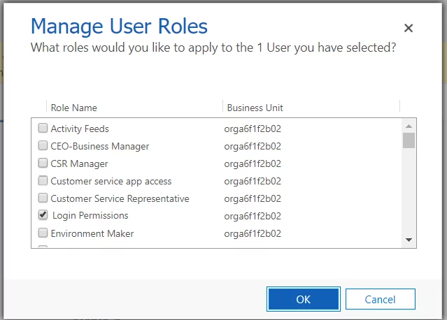 security role