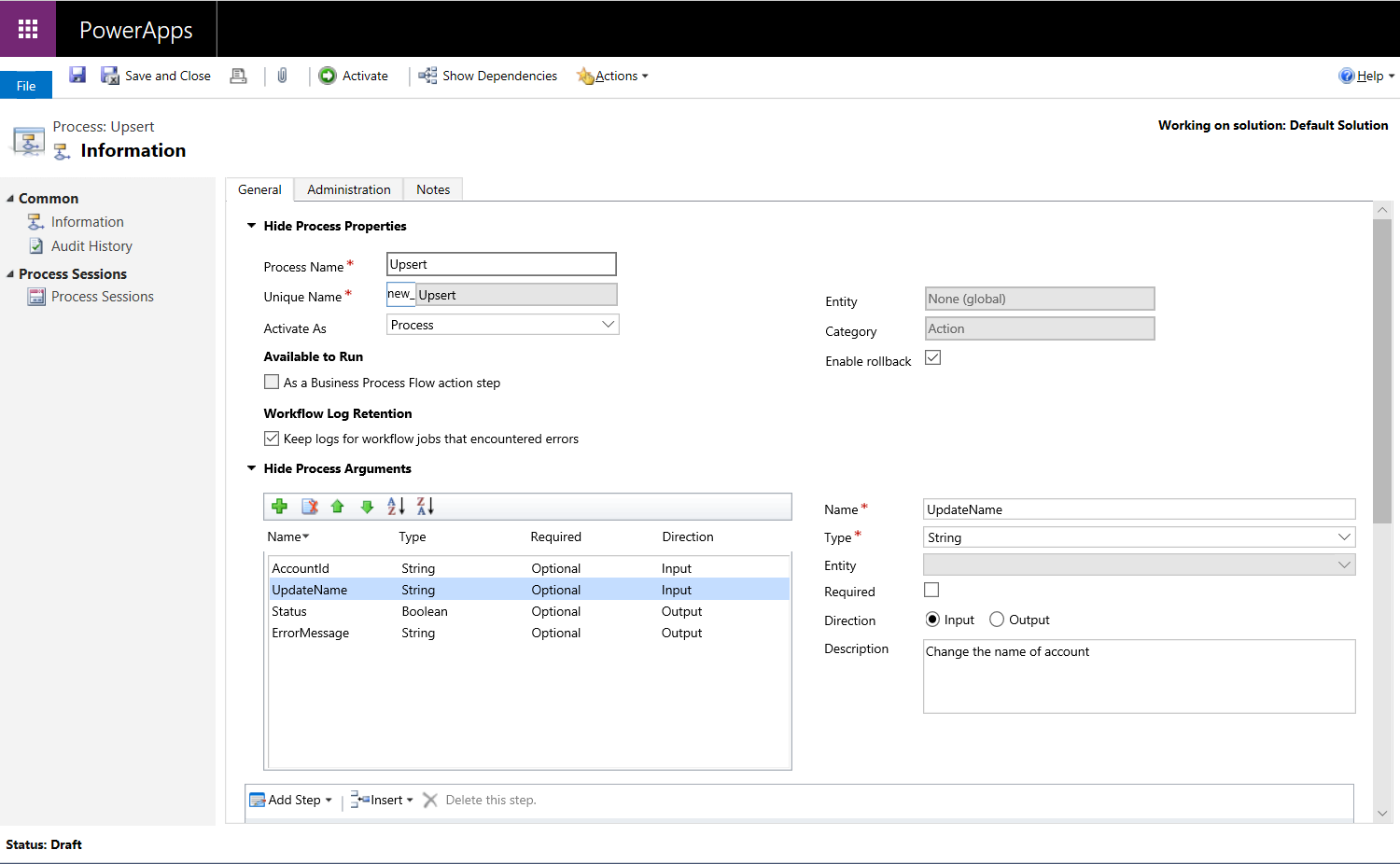 Arguments Parameters PowerApps