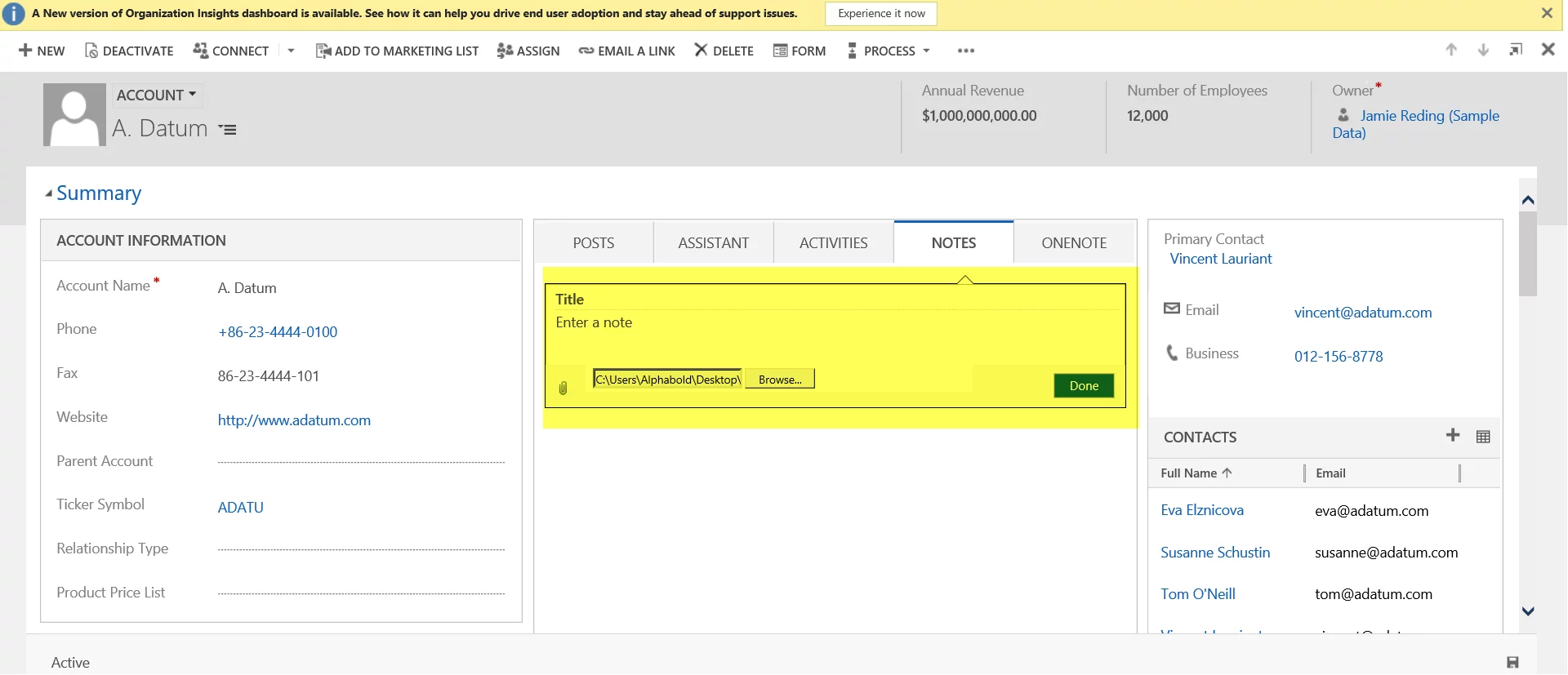 Run the Flow from CRM