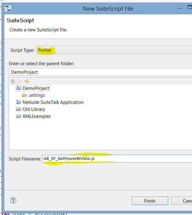 this image show's SuiteScript file in NetSuite's IDE 