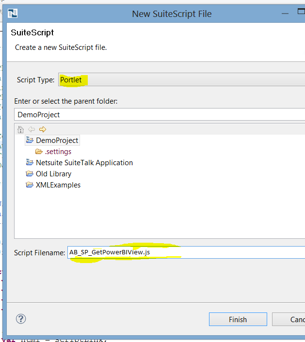 this image show's SuiteScript file in NetSuite's IDE