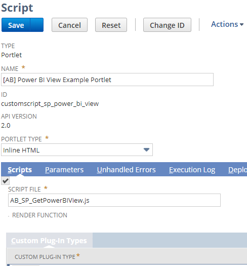 this image shows script power bi example