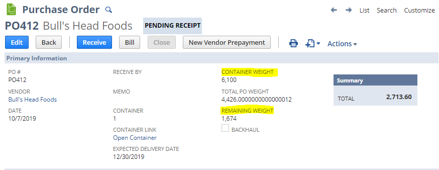 Purchase Order