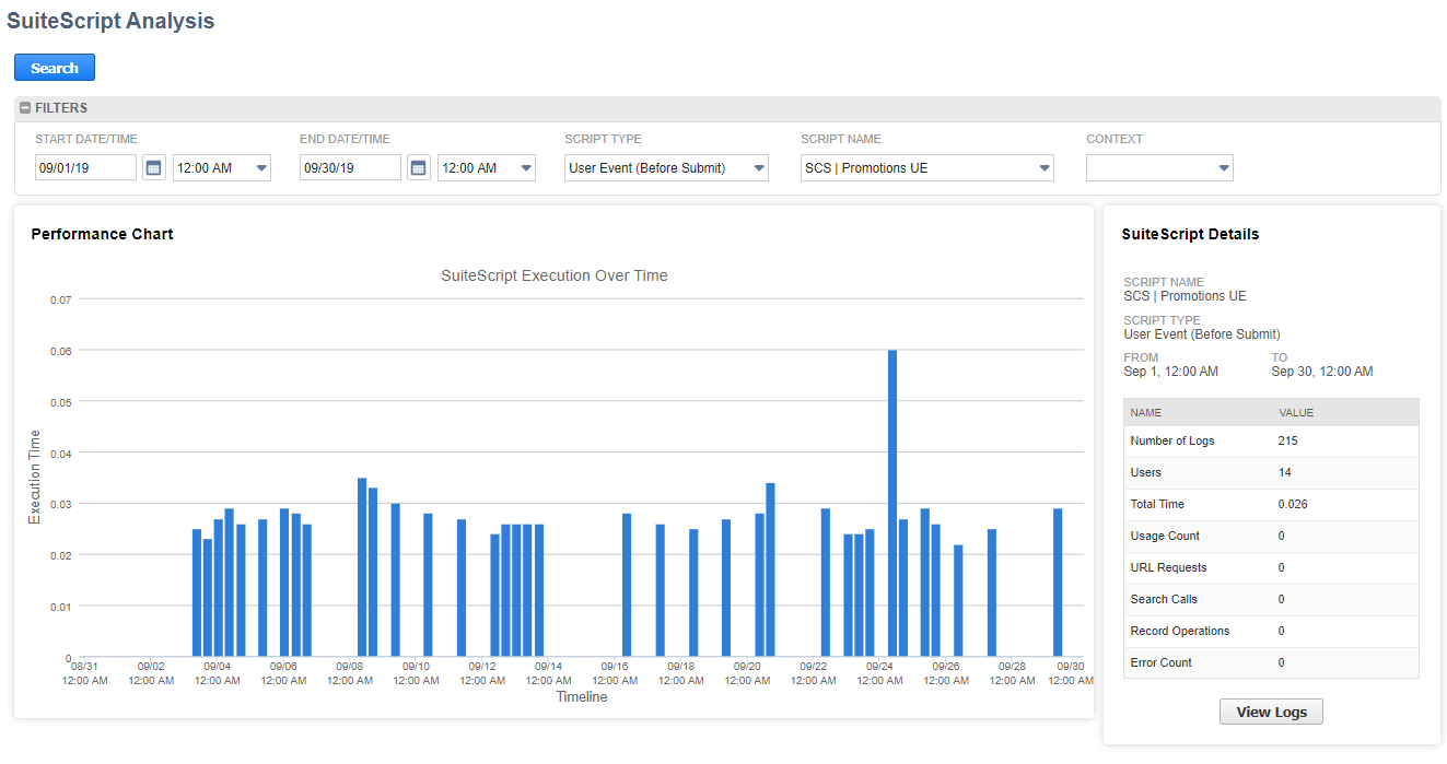 SuiteScript Analysis