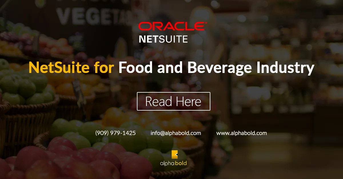 netsuite for food and beverages industry