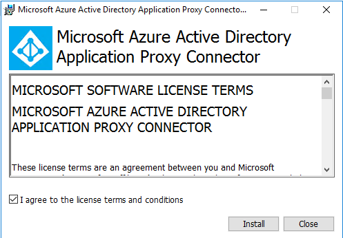 this image shows Install the Proxy Connector Services