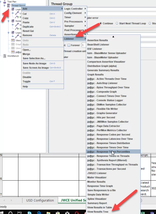 View result tree