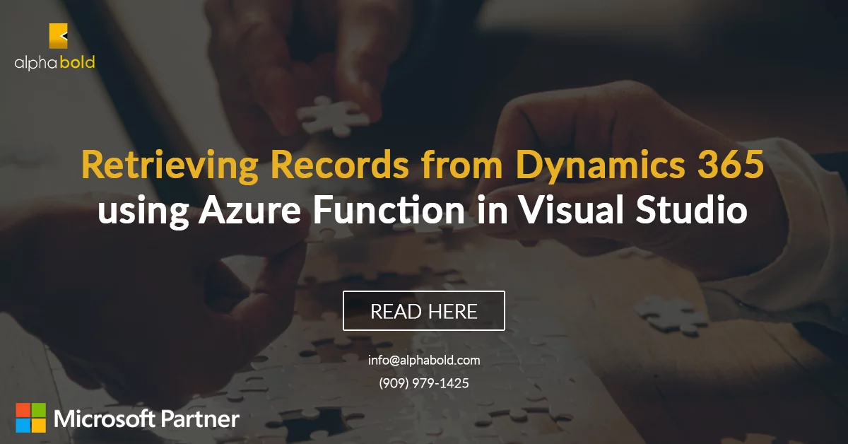 Retrieving Records from Dynamics 365