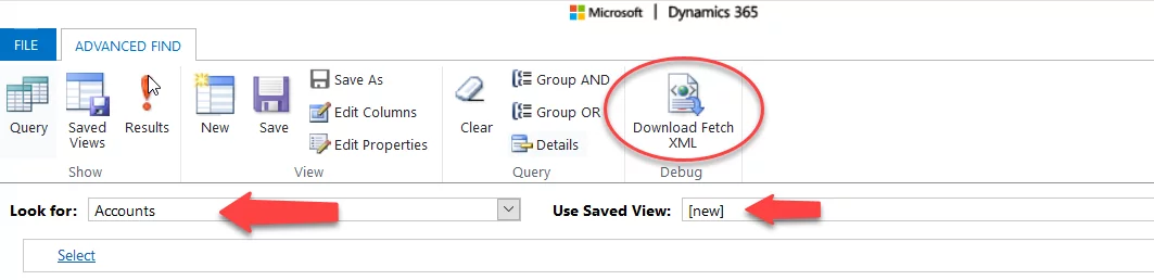 download fetchxml dynamics 365