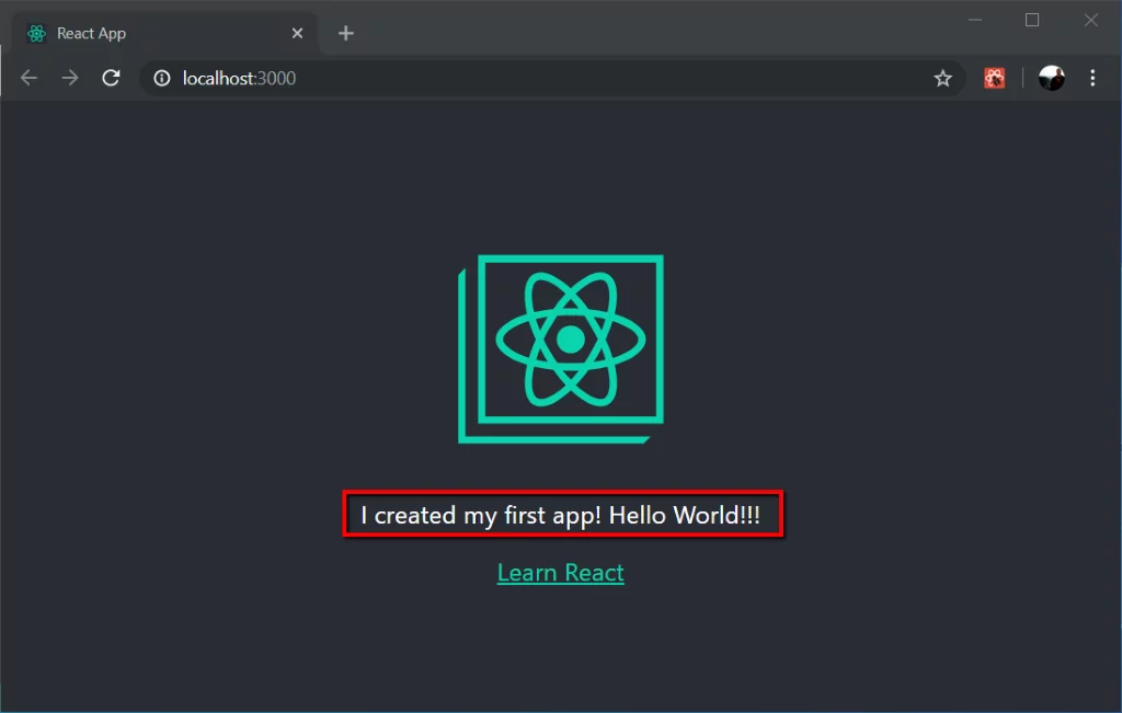 react app