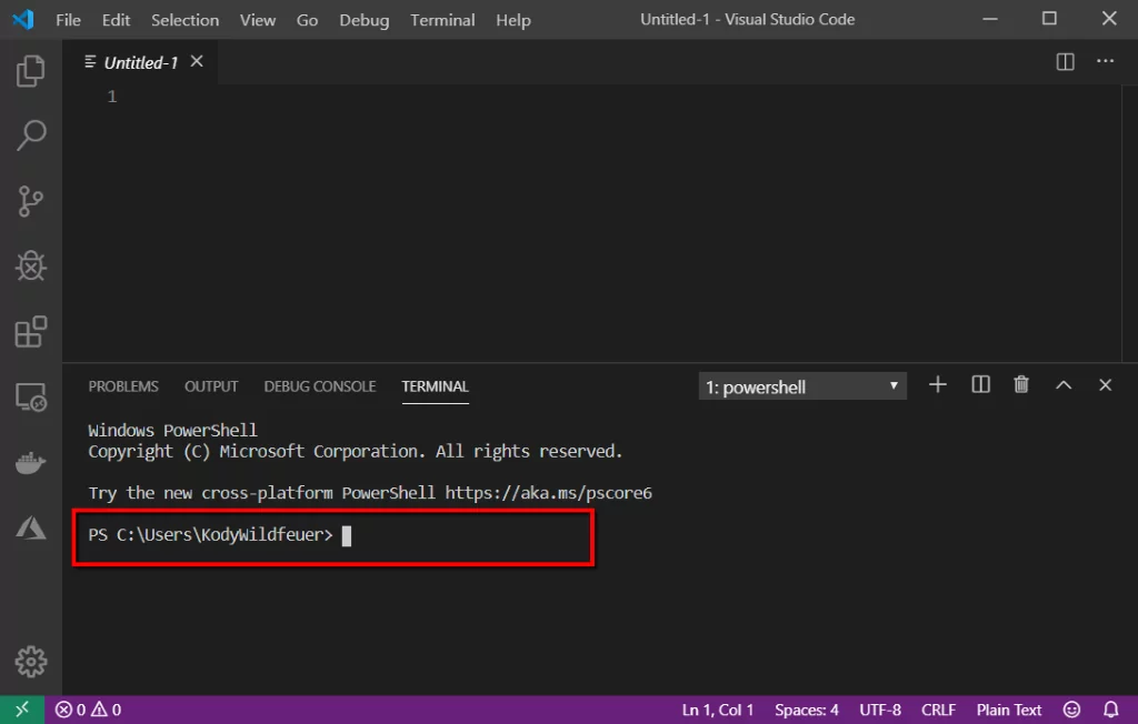 terminal pane