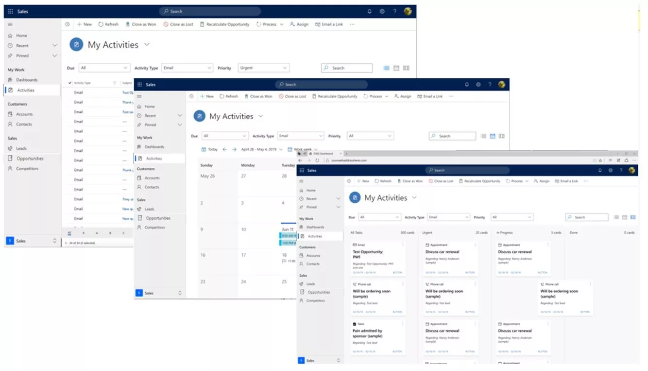 Enhanced activity view