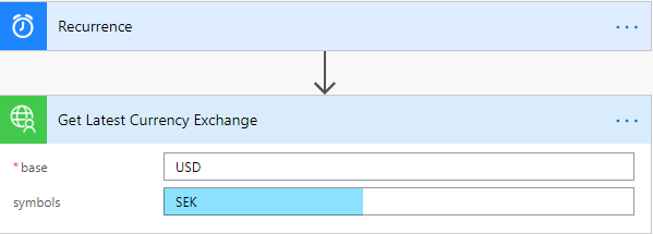 this image shows Exchange Rates connector