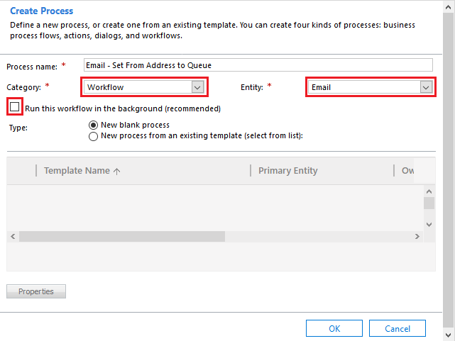 this image shows the create process - Dynamics 365’s Queues