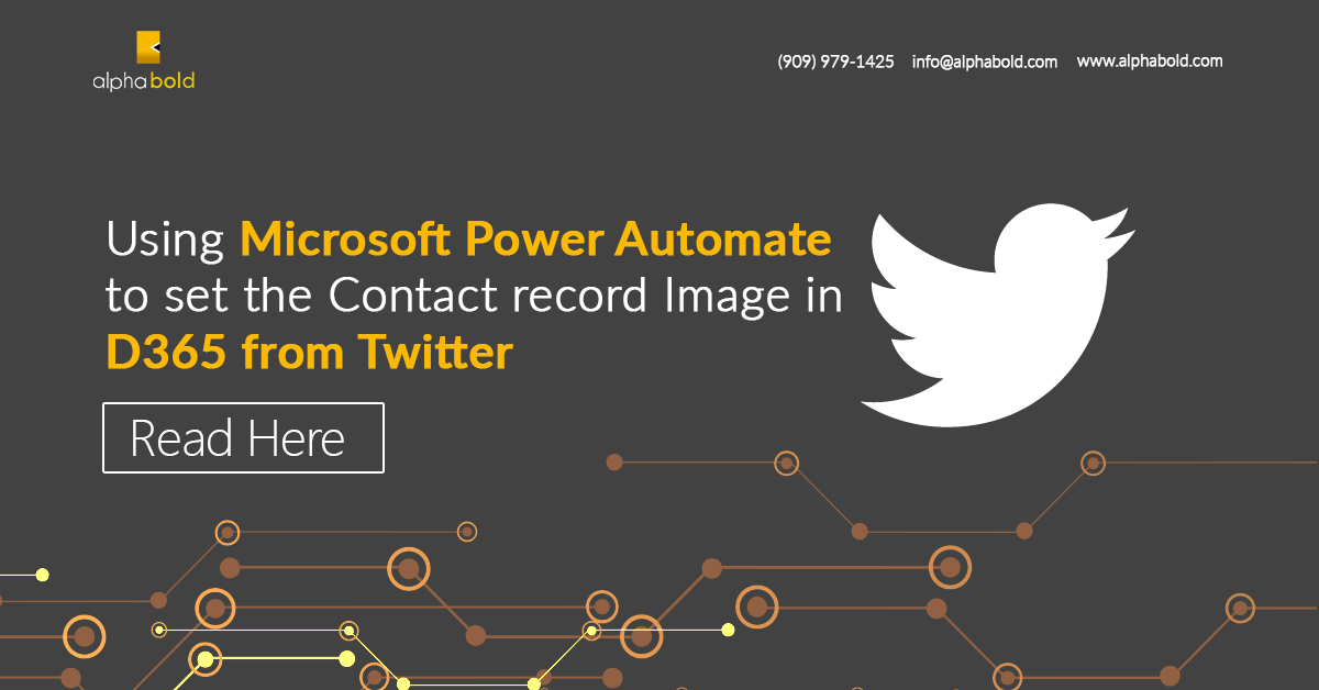 Microsoft Power Automate dynamics 365 CE Twitter