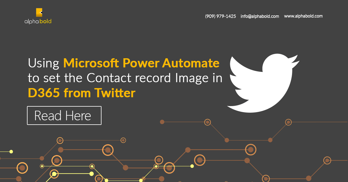 Using Microsoft Power Automate to set the Contact record Image in D365