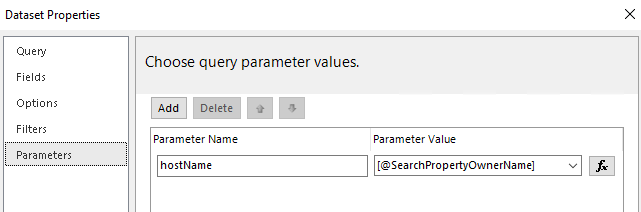 textbox parameter value