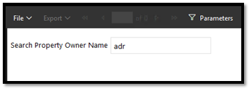 search box for the List parameter