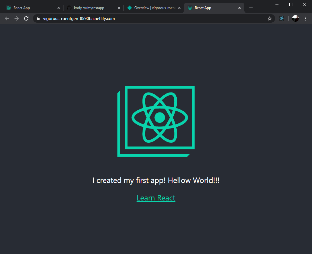 React application