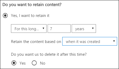 retain content