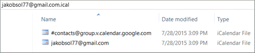 extracted file email