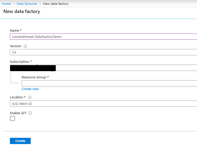 new data factory