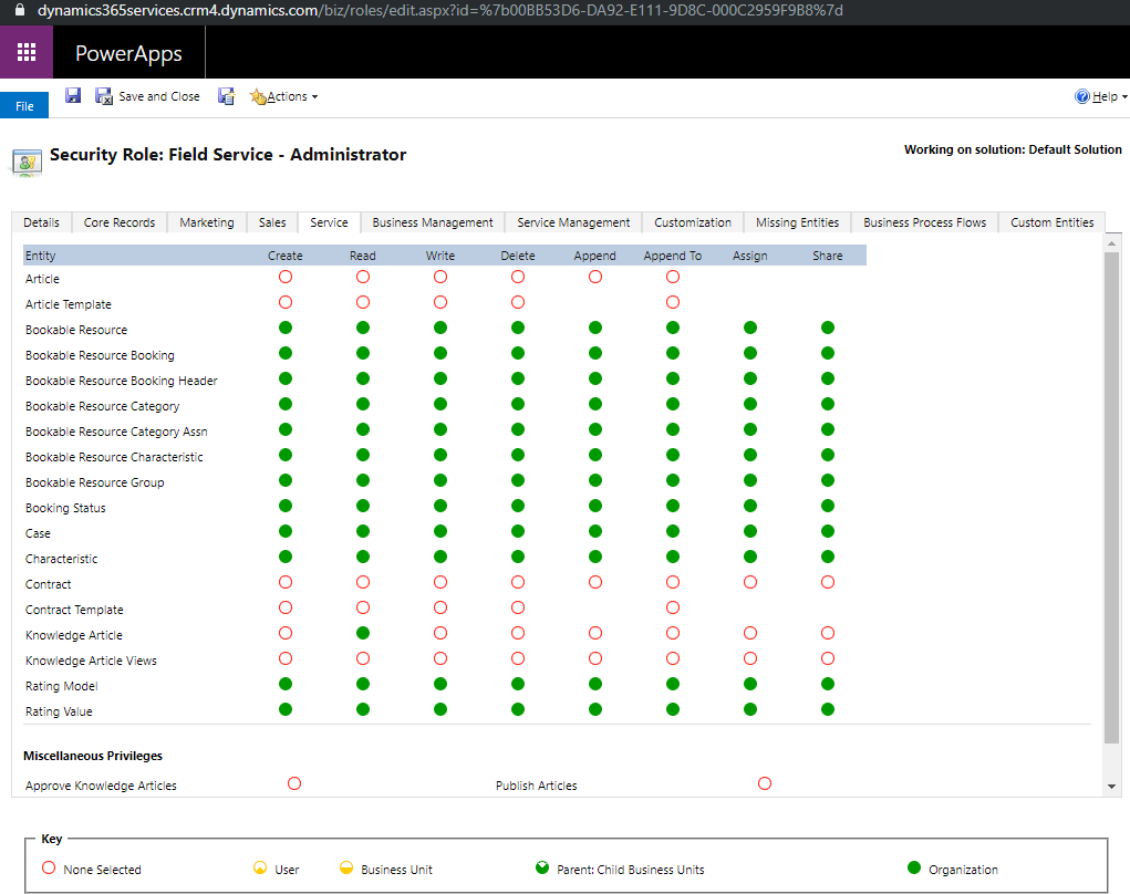 powerapps Field Service