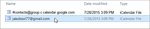 stored the extracted files