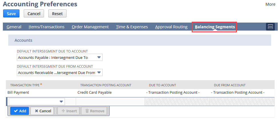 accounting preferences