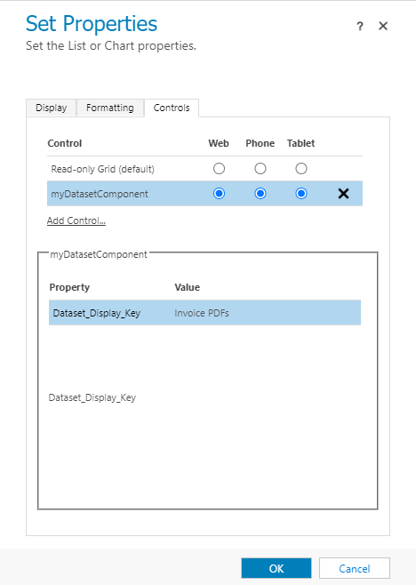 set properties