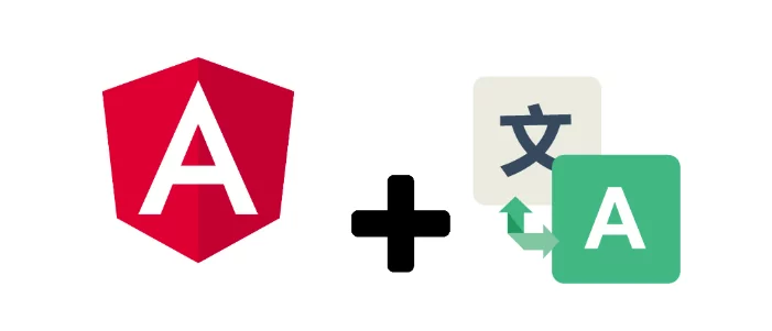 The infographic shows the use the ngx-translate library - ANGULAR APPLICATION