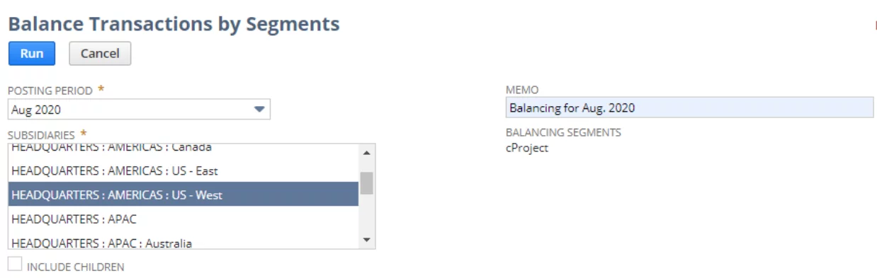 balance Transactions by Segments