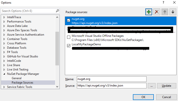 this image shows Visual Studio target project