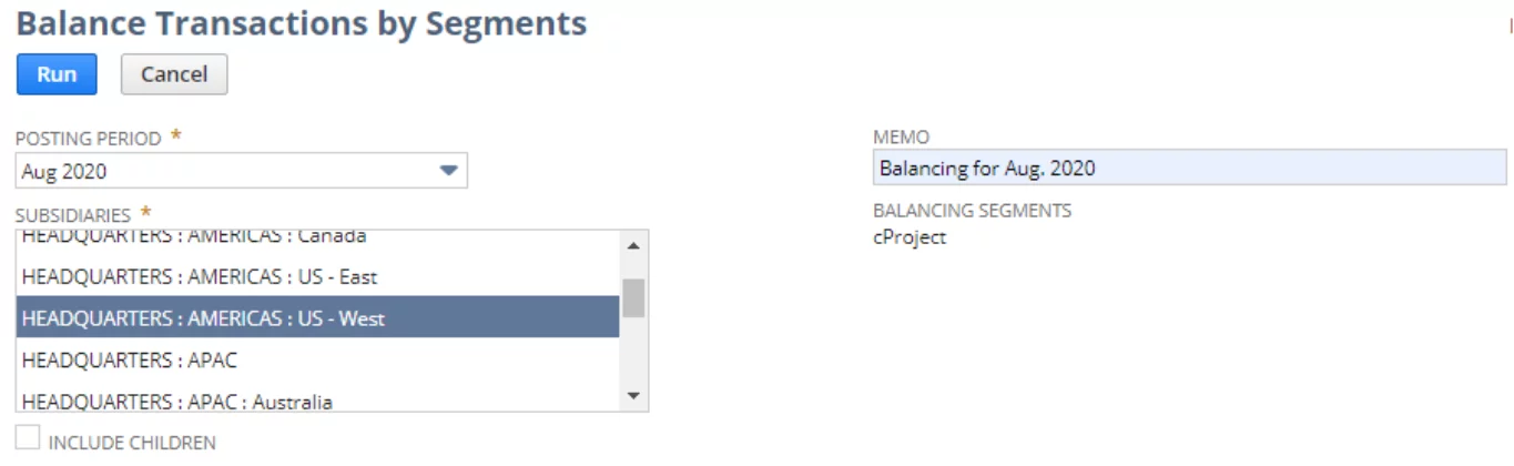 Balance Transactions by Segments