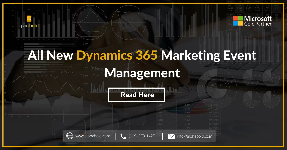 Infographic show the Dynamics 365 Marketing Event Management