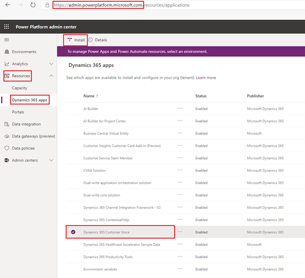 this image shows Dynamics 365 Customer Voice